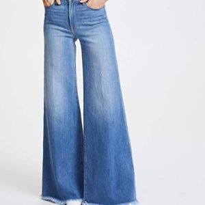 FRAME Le Palazzo Pants Raw Edge Jeans